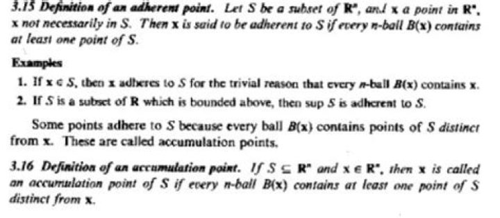 Adherent Point, Accumulation Point, Boundary Point, Interior Point