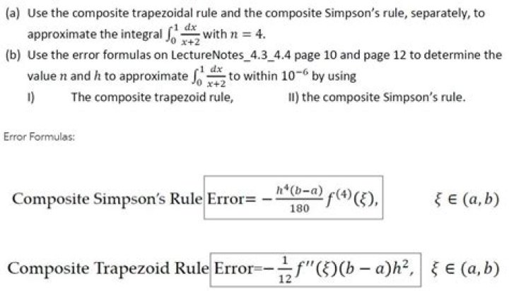 error of the composite trapezoidal rule