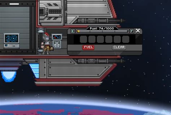 How do I put fuel into my starbound ship?