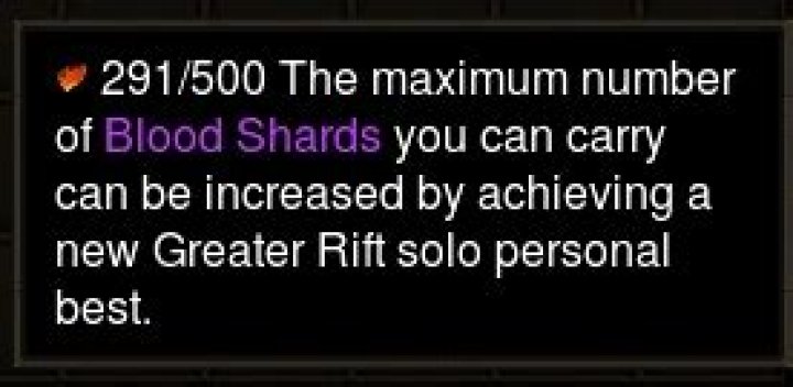 How to increase blood shard cap
