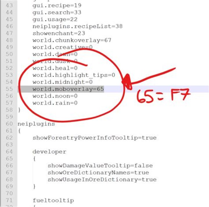 How to rebind the mob light level indicator toggle key?