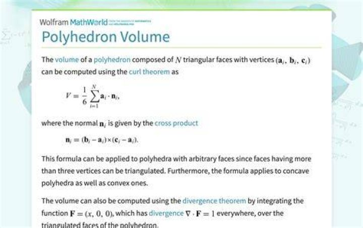 Is This Polyhedron Formula Correct?