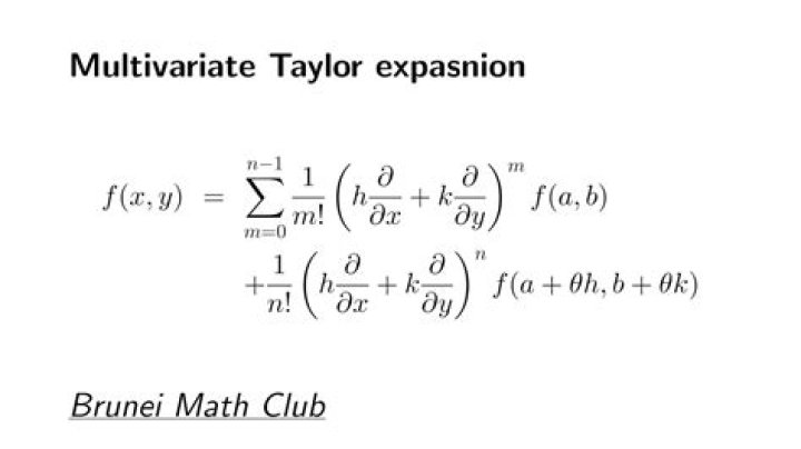 Multivariate Taylor Expansion