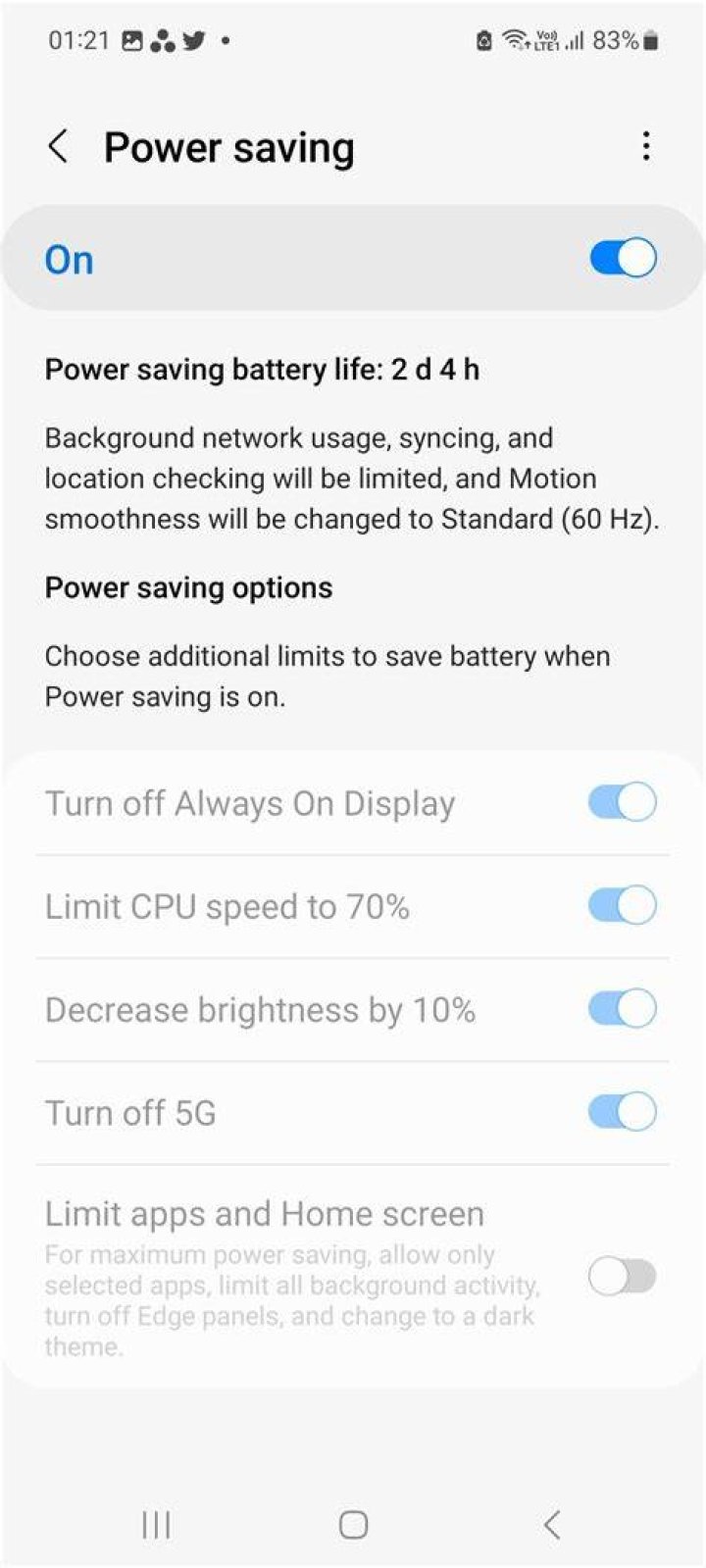 Pokemon Go freezes when using Battery Saving option