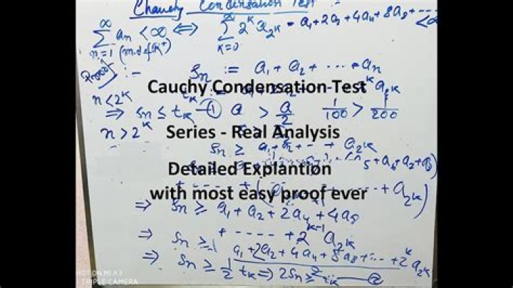Proving Cauchy condensation test