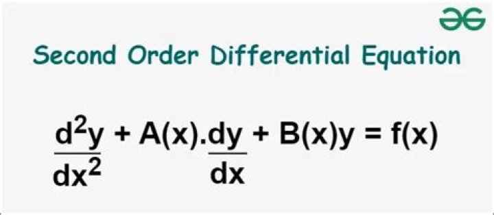Second order differential equation for acceleration