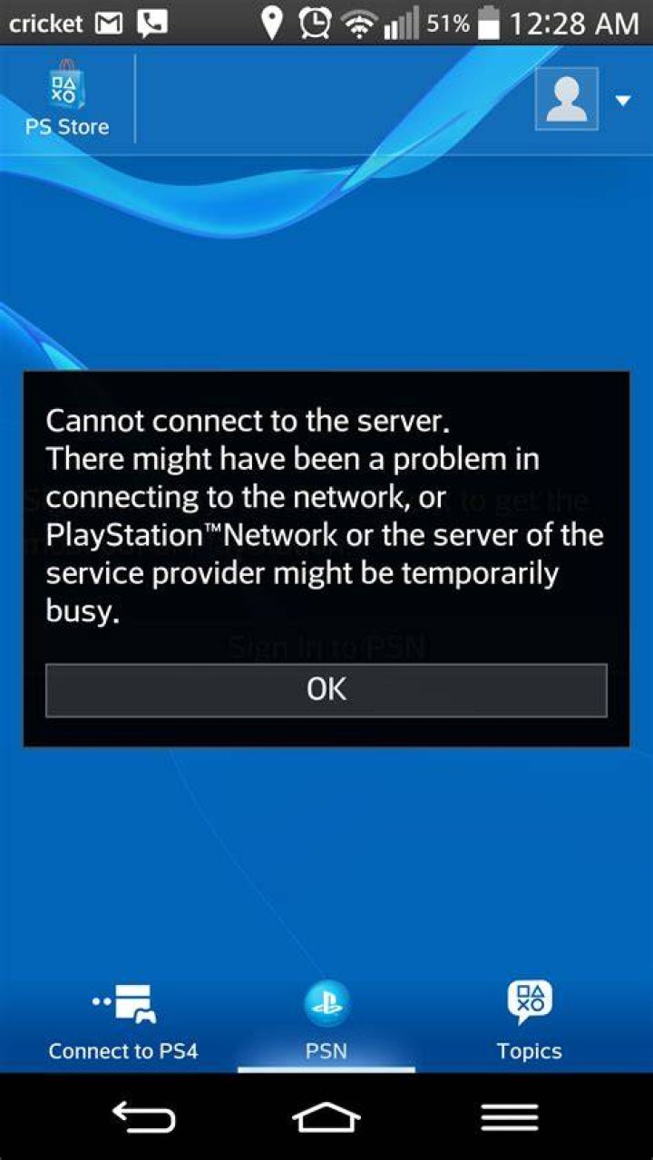 "Site Not Available" PSN error?