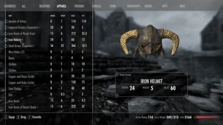Skyrim maximum carry capacity
