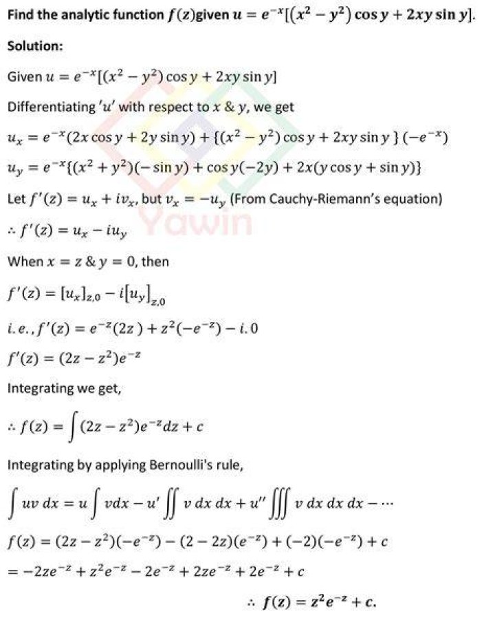 The analytic function at infinity