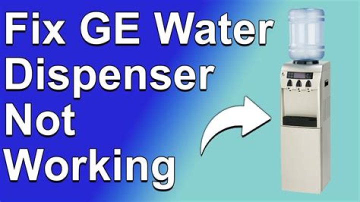 Water dispenser not working properly