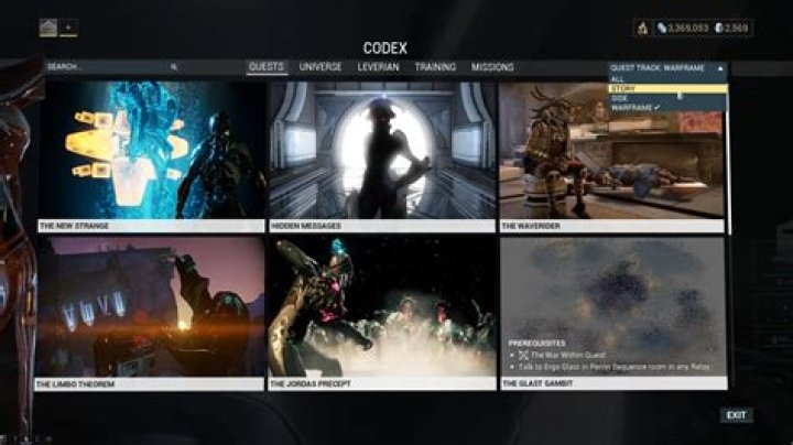 What Warframe quests are there?